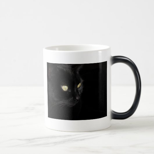 Schwarze Katze Verwandlungstasse (Rechts)
