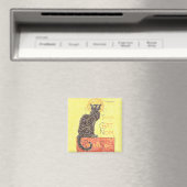 Schwarze Katze Vintage Magnet (In Situ (Geschirrspüler))