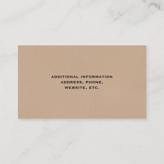 Schwarze Katze Visitenkarte (Rückseite)