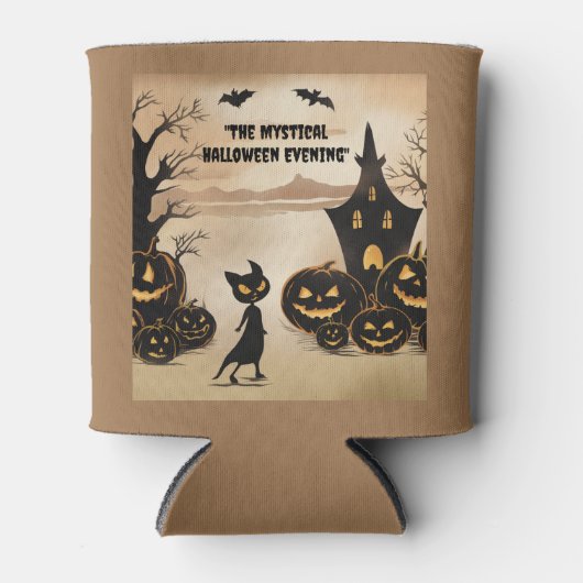 Schwarze Katze von der Spuk Manor Dosenkühler (Vorderseite)