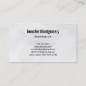 Schwarze Katze vor einem magischen Vollmond Visitenkarte (Rückseite)