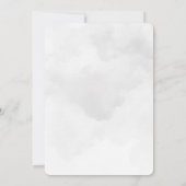 Schwarze Katze vor einer magischen Vollmondhochzei Save The Date (Rückseite)