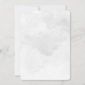 Schwarze Katze vor einer Vollmondhochzeit Einladung (Rückseite)