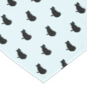 Schwarze Katze - Wählen Sie / Ihre Hintergrundfarb Tischdecke (Schrägansicht)