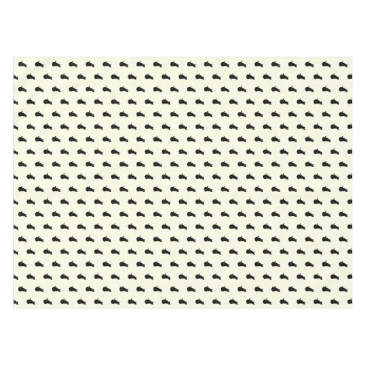 Schwarze Katze - Wählen Sie Ihre Hintergrundfarben Tischdecke (Vorderseite (Horizontal))