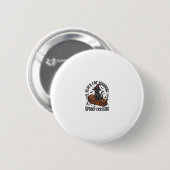 Schwarze Katze Warnung Vintage Halloween Hexenkatz Button (Vorne & Hinten)