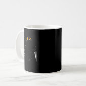 Schwarze Katze Was Messer Lustiger Mörderischer Ha Kaffeetasse (Vorderseite Links)