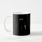 Schwarze Katze Was Messer Lustiger Mörderischer Ha Kaffeetasse (Links)