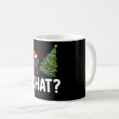 Schwarze Katze Was Weihnachtsbaum rauschen Funny Kaffeetasse (VorderseiteRechts)