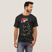 Schwarze Katze Weihnachten geknallt in WeihnachtsL T-Shirt (Vorne ganz)