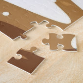 Schwarze Katze Weihnachten Schnee Urlaub Puzzle (Seite)