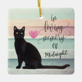 Schwarze Katze Weihnachtsschmuck im Gedächtnis Ihr