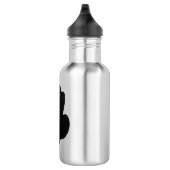 SCHWARZE KATZE weiß Trinkflasche (Rechts)
