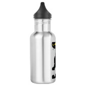 SCHWARZE KATZE weiß Trinkflasche (Links)