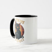 Schwarze Katze, wo Horror Fantasie trifft Tasse (Vorderseite Links)