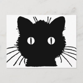 Schwarze Katze - Z. B. Lutz Postkarte