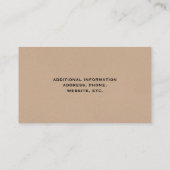 Schwarze Katze zu Fuß mit langatmigem Schwanz Visitenkarte (Rückseite)