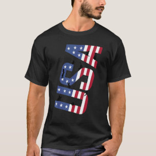 Schwarze Katzen 4. Juli Meowica Männer Frauen USA- T-Shirt