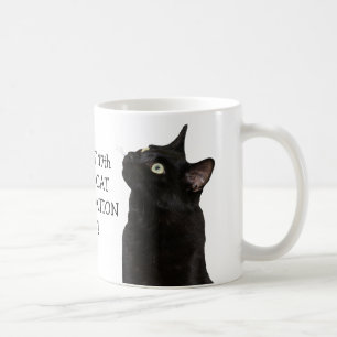 Schwarze Katzen-Anerkennungs-TagesTasse Kaffeetasse