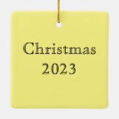 Schwarze Katzen auf dem Dach Keramikornament (Rückseite)