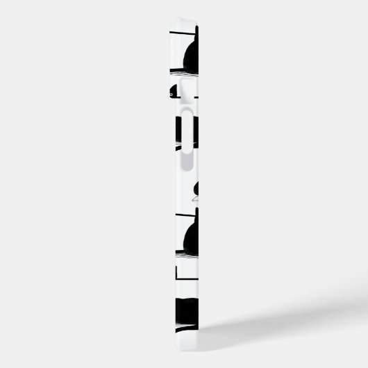 Schwarze Katzen auf Laptops Case-Mate iPhone Hülle (Rückseite / Links)