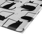 Schwarze Katzen auf Laptops Schneidebrett (Ecke)