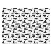 Schwarze Katzen auf Laptops Tischdecke (Vorderseite (Horizontal))