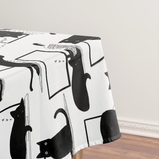 Schwarze Katzen auf Laptops Tischdecke (Beispiel)