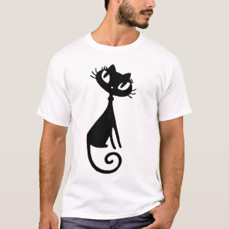 Schwarze Katzen-Baby edun LIVET - Shirt