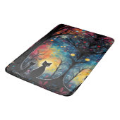 Schwarze Katzen Badematte (Schrägansicht)