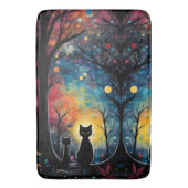 Schwarze Katzen Badematte (Vorderseite Vertikal)