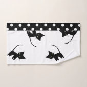 Schwarze Katzen-Badezimmer-Tuch-Set Badhandtuch Set (Handtuch)