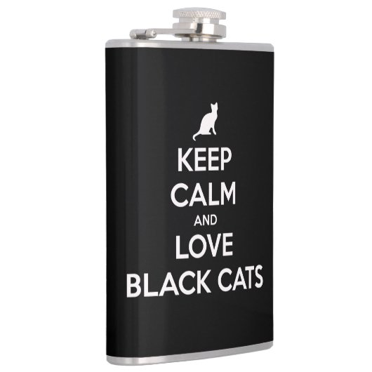 Schwarze Katzen behalten und Liebe Flachmann (Rechts)