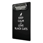 Schwarze Katzen behalten und Liebe Mini Klemmbrett (Gewinkelt2)