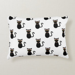 Schwarze Katzen Dekokissen