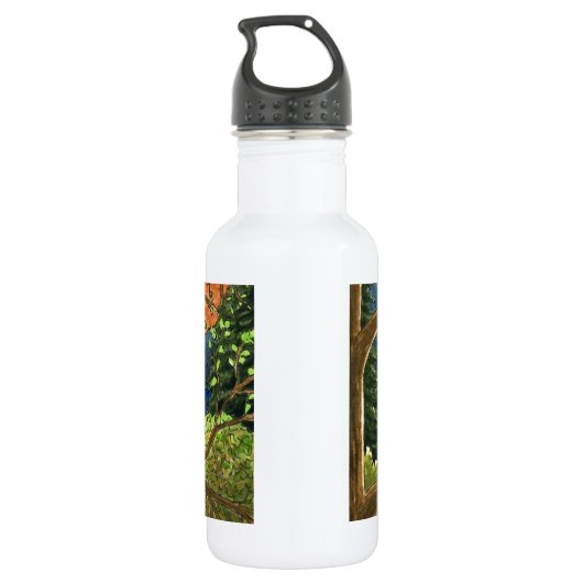 Schwarze Katzen der Katze 582 Trinkflasche (Rückseite)