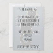 Schwarze Katzen Einladungen Personalisierte Hallow (Rückseite)