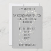 Schwarze Katzen Einladungen Personalisierte Hallow (Rückseite)