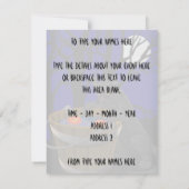 Schwarze Katzen Einladungen Personalisierte Hallow (Rückseite)