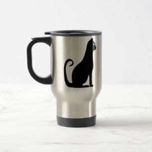 Schwarze Katzen-Entwurf Reisebecher
