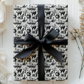 Schwarze Katzen, Fledermäuse und Kürbiskins Hallow Geschenkpapier