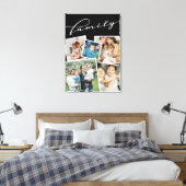 Schwarze Katzen-Fotos FotoCollage-Familie Leinwanddruck (Insitu (Schlafzimmer))