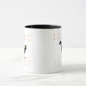 Schwarze Katzen-Gefühl glückliches | lustiges Tasse (Zentrum)