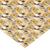 Schwarze Katzen, Geist und Kürbis Tischdecke (Schrägansicht)