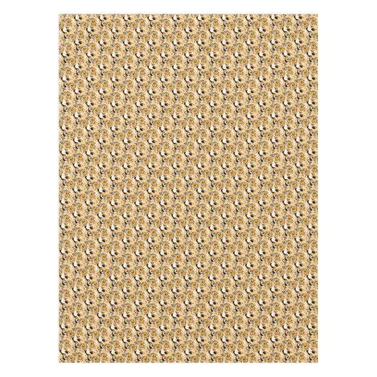 Schwarze Katzen, Geist und Kürbis Tischdecke (Vorderseite)