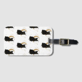 Schwarze Katzen-Gepäckanhänger Gepäckanhänger (Vorderseite (Horizontal))