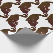 Schwarze Katzen Geschenkpapier (Ecke)