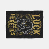 Schwarze Katzen Glück ist für Ketzer Hexe Fleecedecke (Vorderseite (Horizontal))