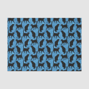 Schwarze Katzen glückliches Halloween Halloween Ki Seidenpapier