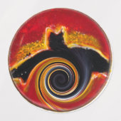 Schwarze Katzen, griesgrämige Fledermäuse Personal Etiketten (Design 2)